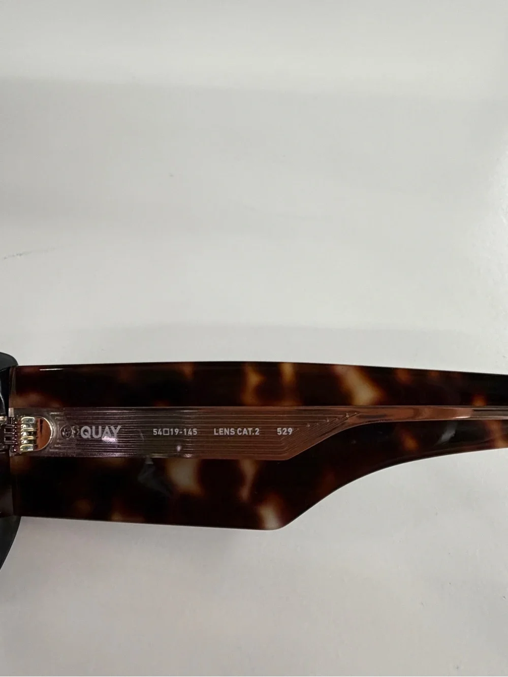 Quay Australia Tell Me More Sunglasses color cHazy Tort w/ Amethyst (HAZTRT/AMET
